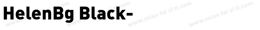 HelenBg Black字体转换